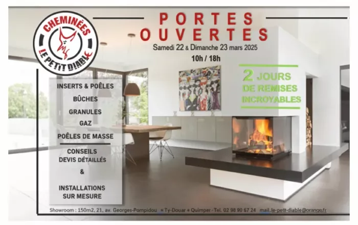 Cheminees Le Petit Diable Cheminee A Quimper Portes Ouvertes 1